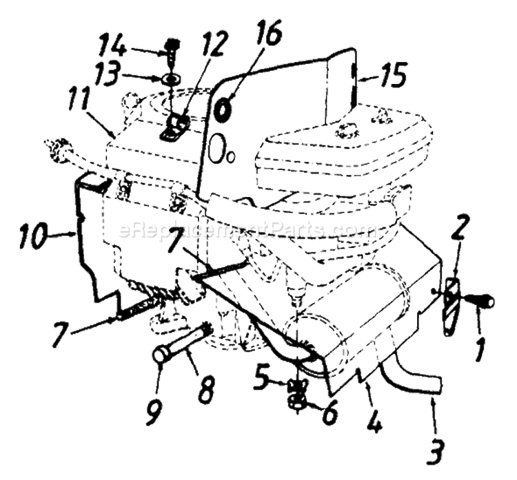 Page E Diagram and Parts List for 133Q694G401 1993 Yard Man Lawn Tractor